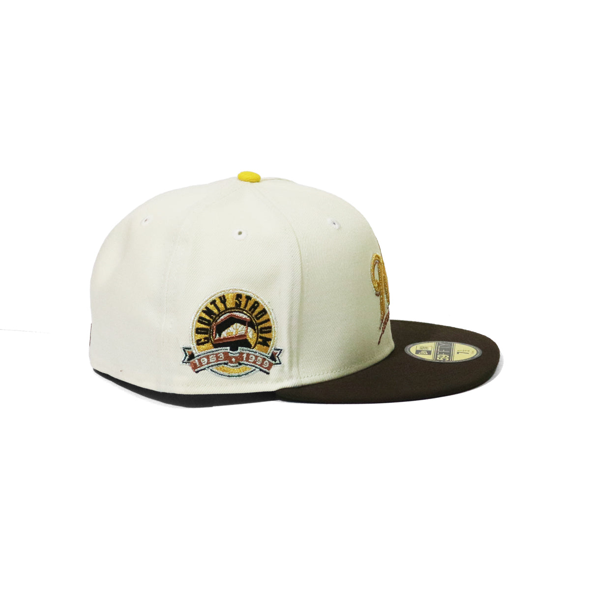 NEW ERA Milwaukee Brewers - 59FIFTY COUNTY STADIUM 1959・1999 CREAM