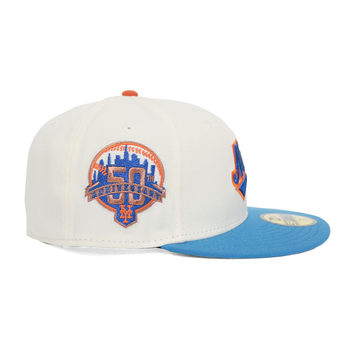 NEW ERA - 59FIFTY New York Mets 50th Anniversary WHITE/LIGHT BLUE