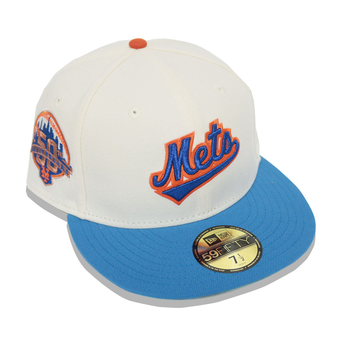 NEW ERA - 59FIFTY New York Mets 50th Anniversary WHITE/LIGHT BLUE