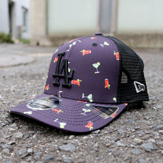 NEW ERA - Los Angeles Dodgers 9SEVENTY PATTERN 22814 BLK/NVY【60610564】