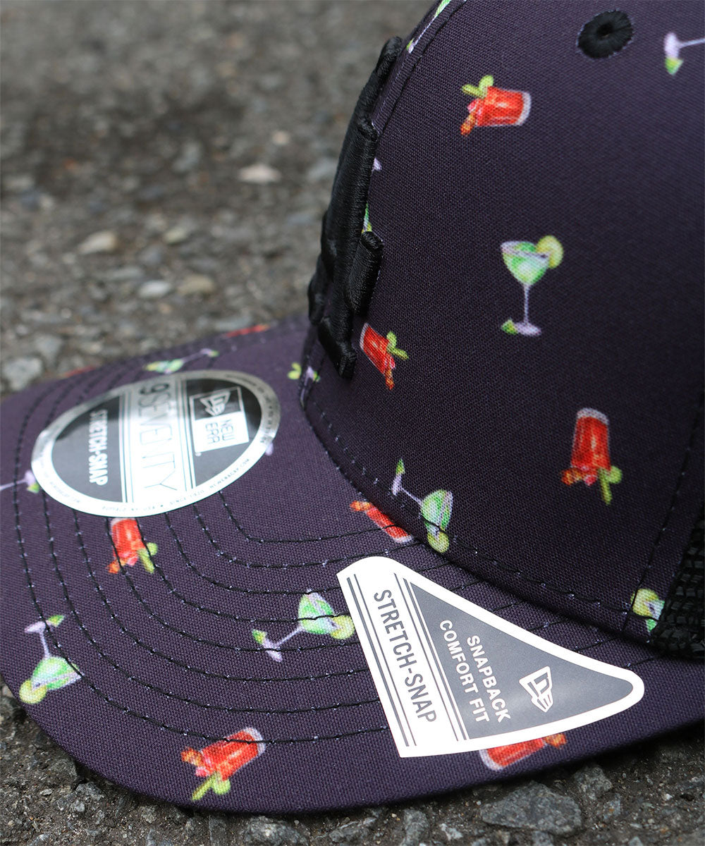 NEW ERA - Los Angeles Dodgers 9SEVENTY PATTERN 22814 BLK/NVY【60610564】