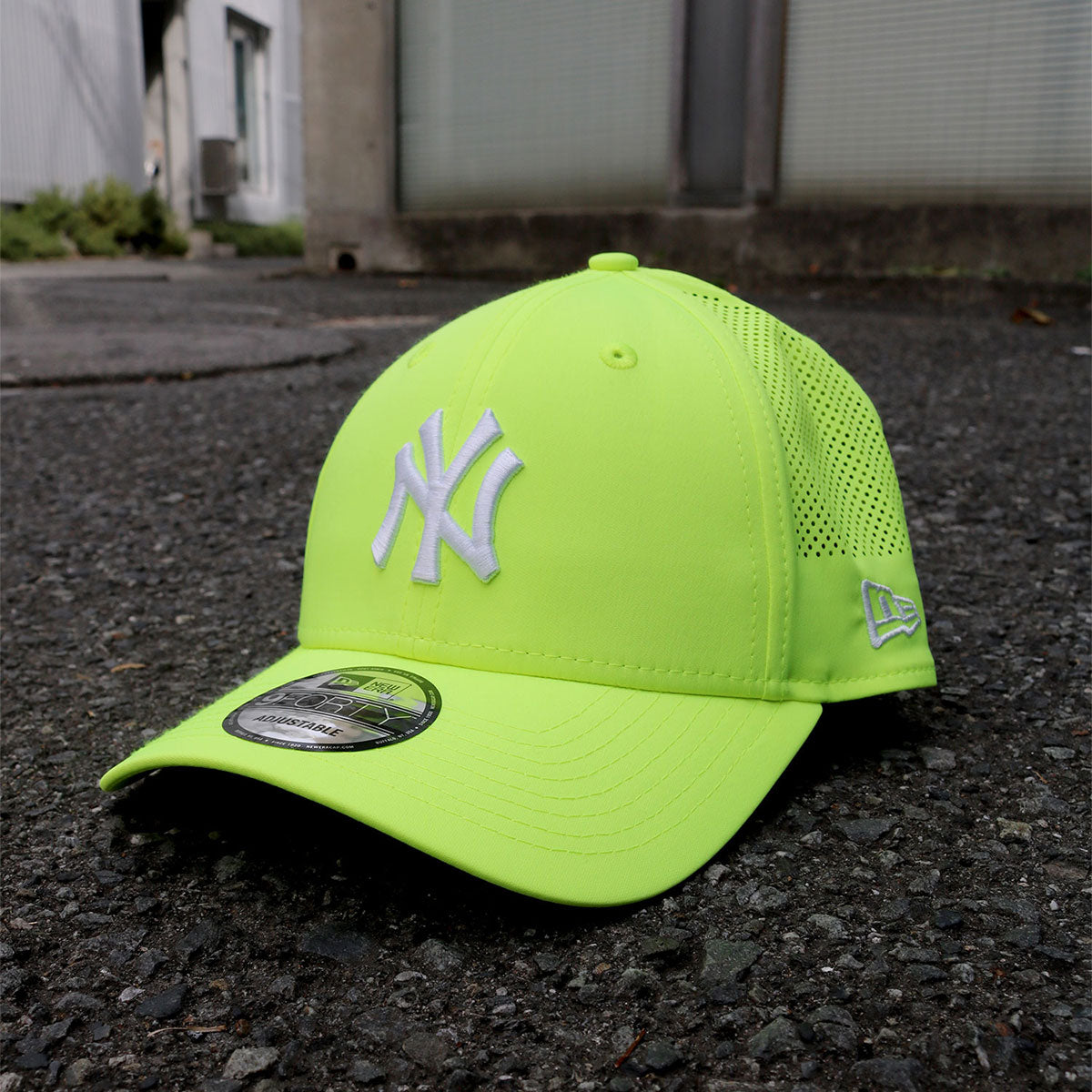 NEW ERA - New York Yankees 9FORTY MATT POLY BALL CAP SAFETY GREEN【13703407】