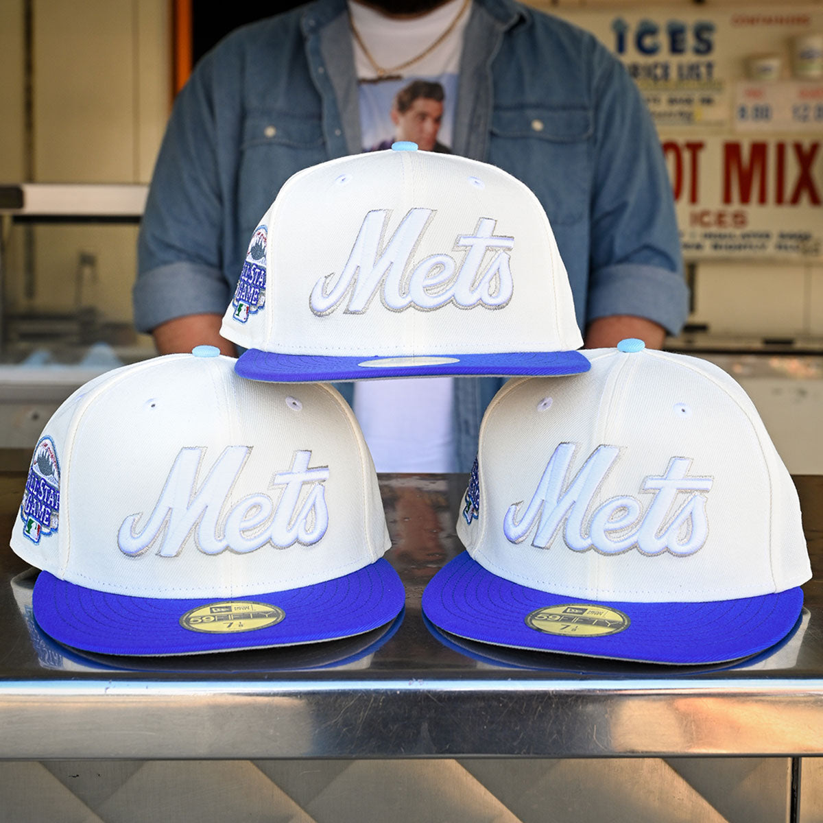 NEW ERA New York Mets - 59Fifty 2013 All Star Game Chrome White/Blue Bead