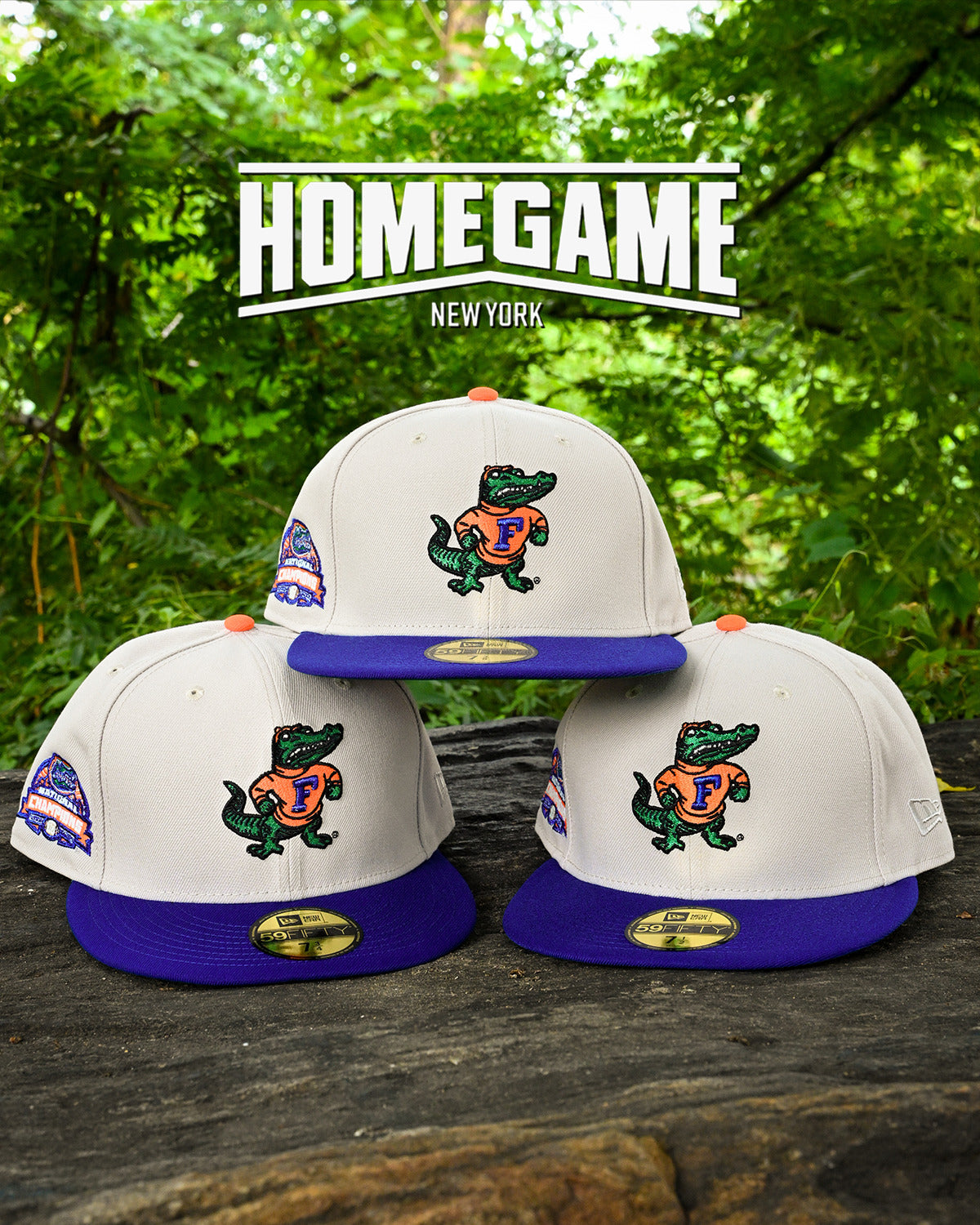 NEW ERA Florida Gators - 59Fifty 2006 National Champions Stone/Light Royal