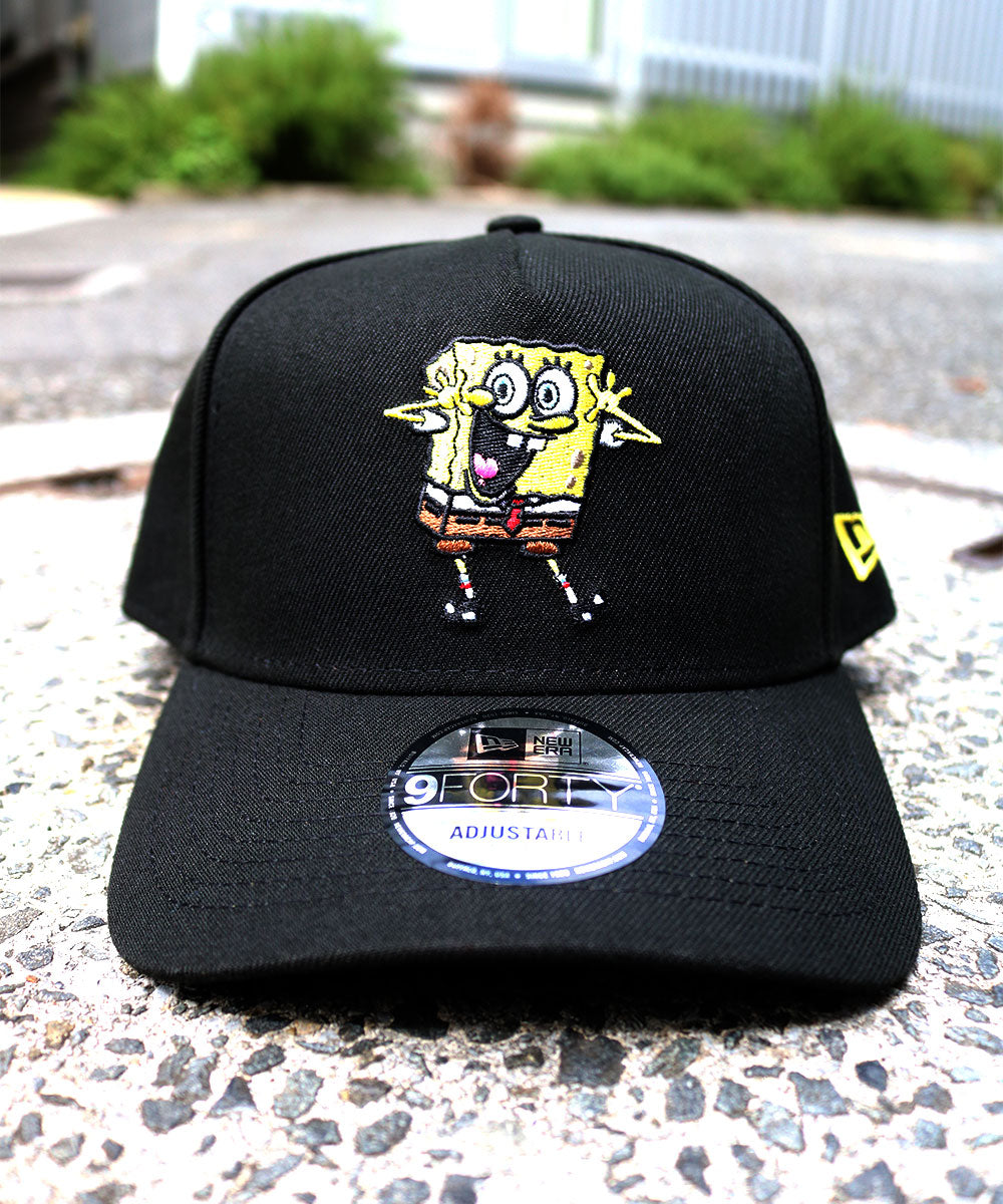 New Era × Nickelodeon - SpongeBob 9FORTY A-FRAME Black【70980069】