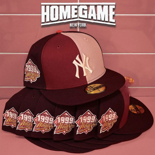 NEW ERA - New York Yankees CO 59Fifty 1999 World Series Pink Rouge/Pinot Red/ Maroon