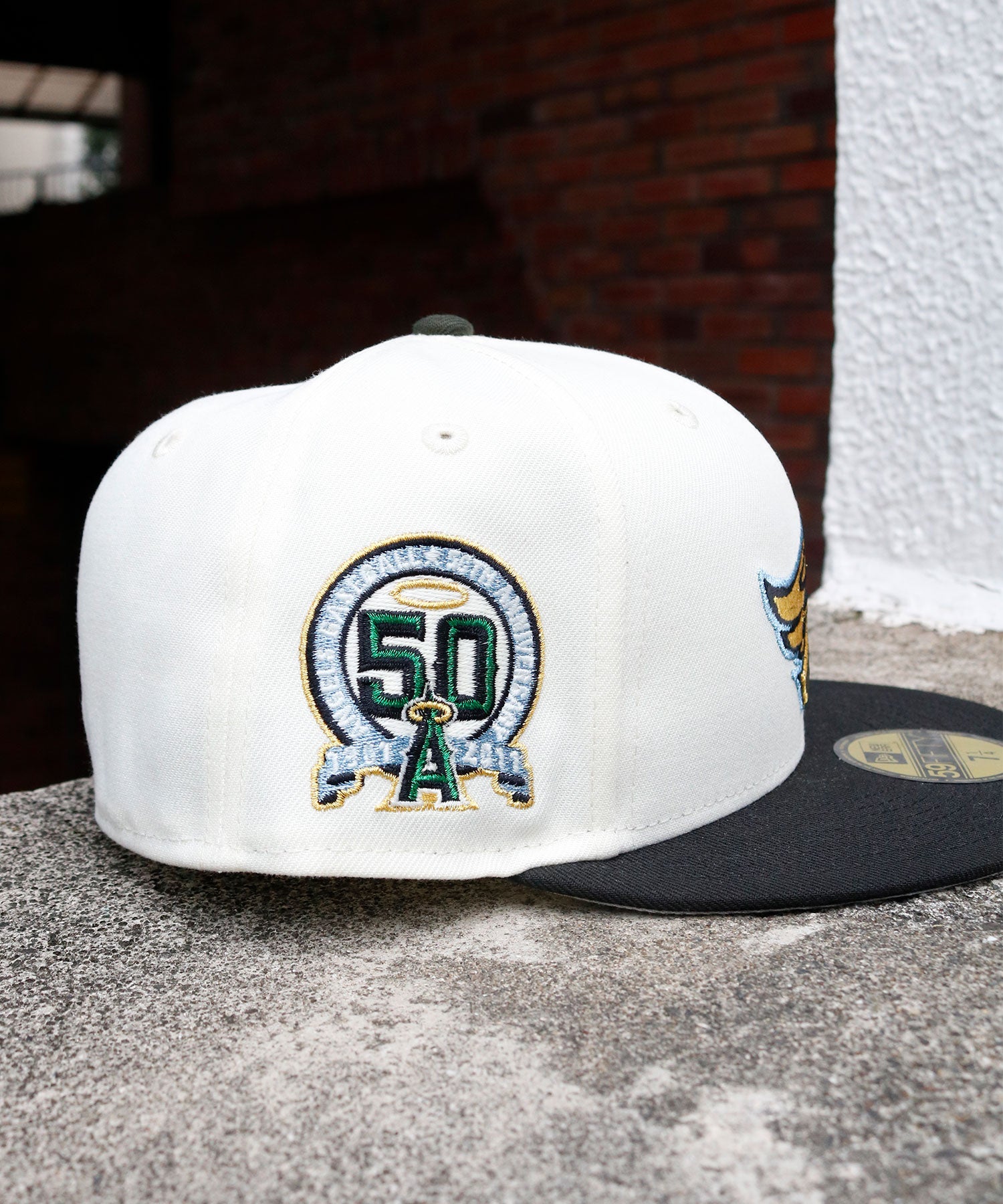 NEW ERA - Anaheim Angels CO 59FIFTY 50th Anniversary Chrome White