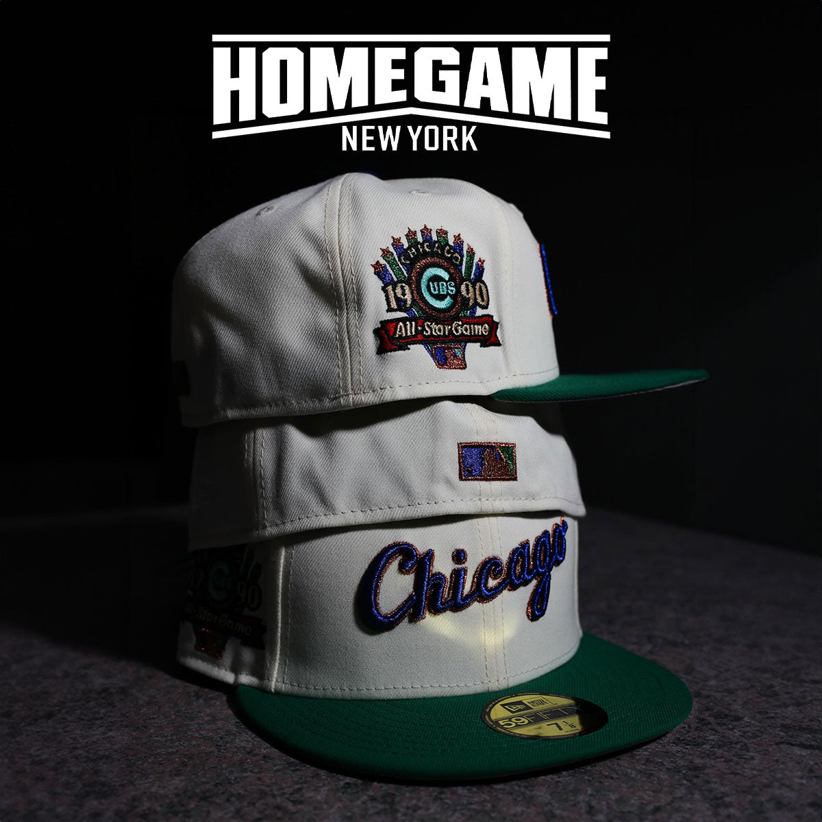 NEW ERA - Chicago Cubs NYCO 59Fifty All Star Game 1990 Chrome White/Black