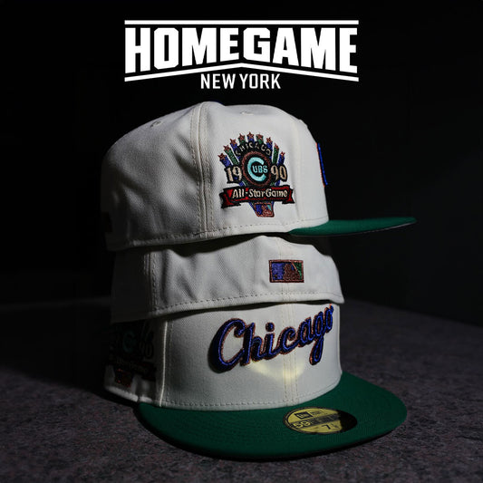 NEW ERA - Chicago Cubs NYCO 59Fifty All Star Game 1990 Chrome White/Black