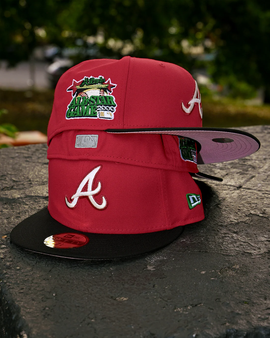 NEW ERA - Atlanta Braves NYCO 59FIFTY All Star Game 2000 Front Door Red/Black【70975946】