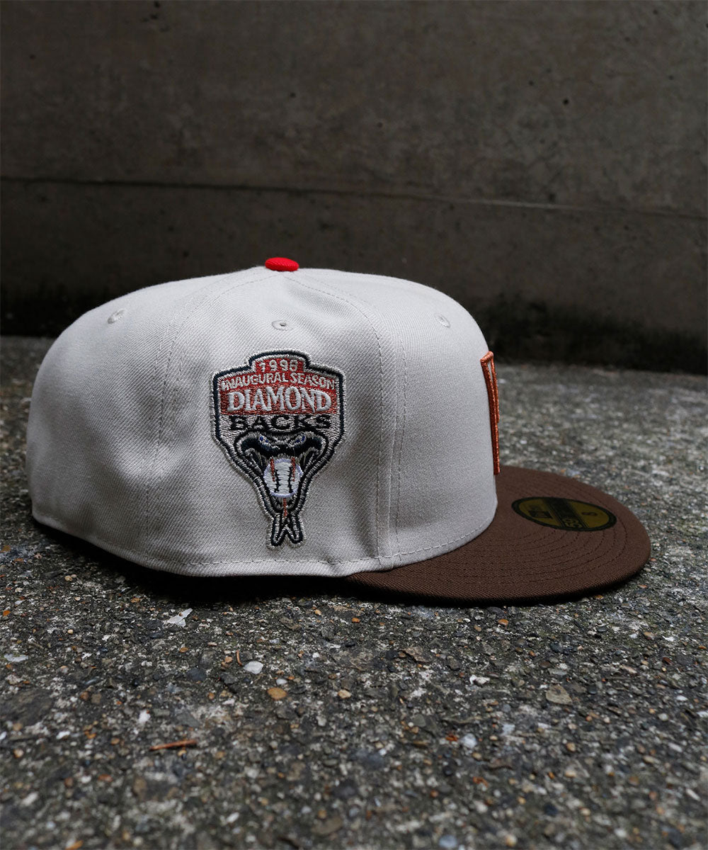 NEW ERA - Arizona Diamondbacks NYCO 59FIFTY Inaugural Season 1998 Stone/Walnut【70979187】