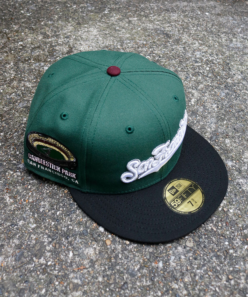 NEW ERA - San Francisco Giants NYCO 59FIFTY CANDLESTICK PARK Pine Green/Black【70975939】