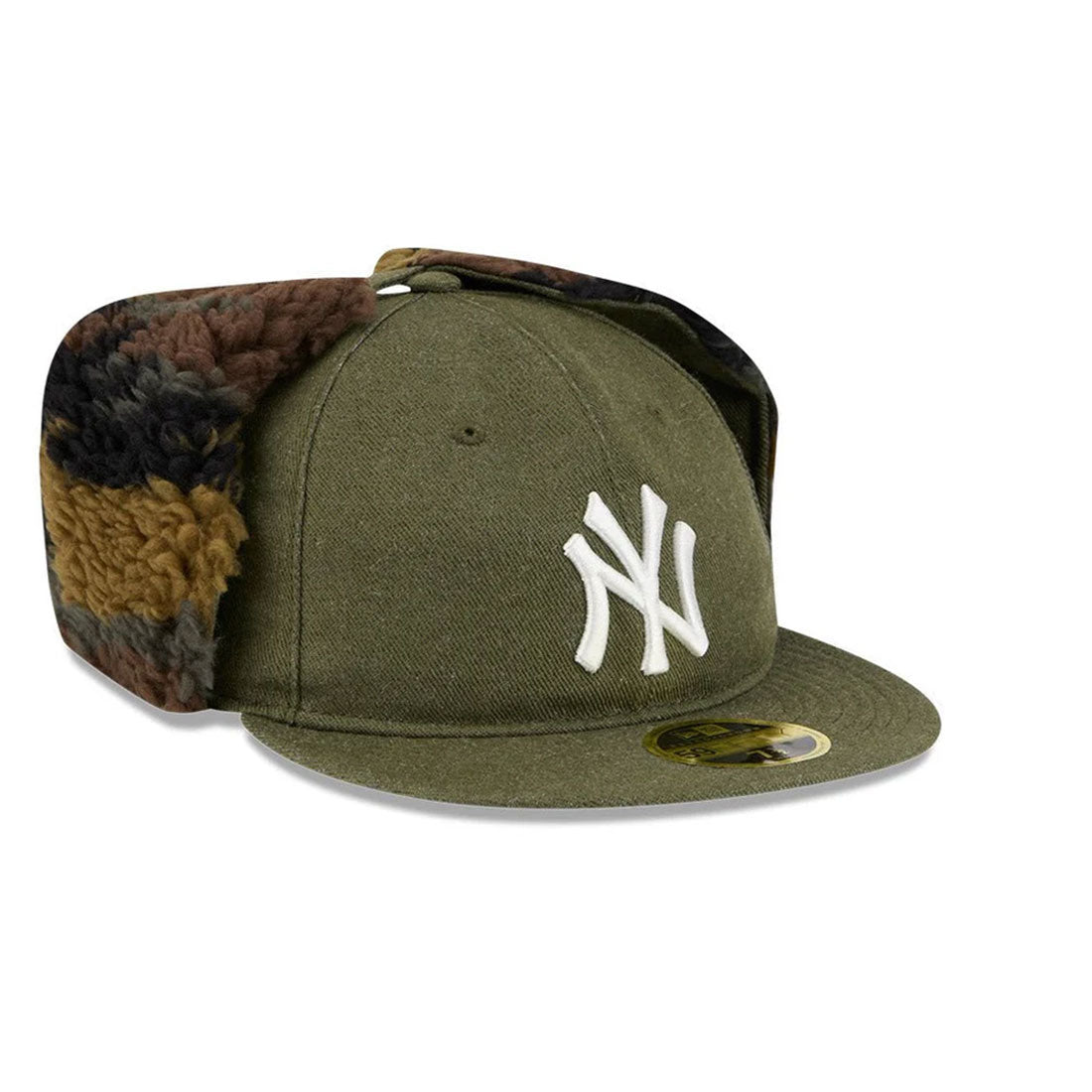 NEW ERA - New York Yankees USAT RC 59FIFTY Dog Ear Three Looms Olive/Camo【60772916|14856816】