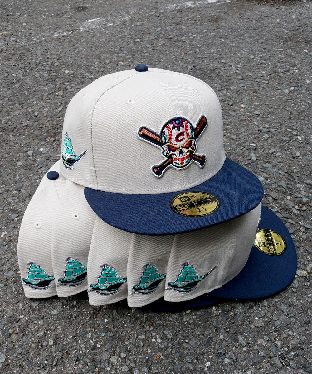 NEW ERA - Columbus Clippers Clipper Patch 59FIFTY STONE/NAVY