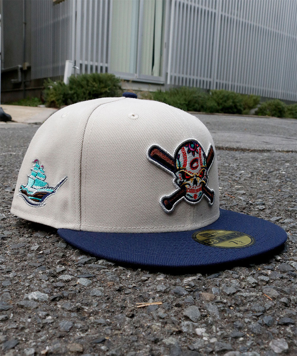 NEW ERA - Columbus Clippers Clipper Patch 59FIFTY STONE/NAVY