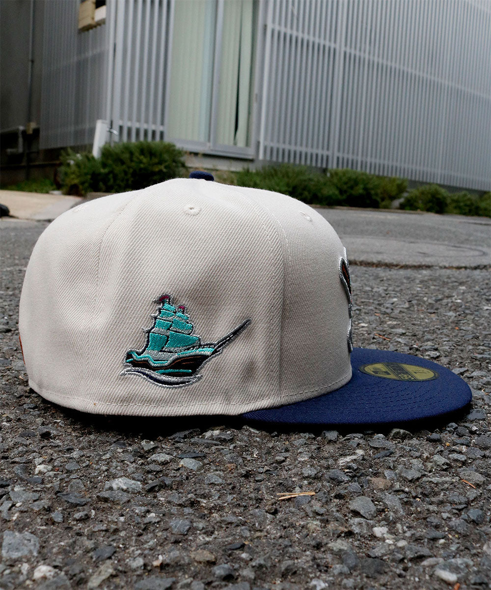 NEW ERA - Columbus Clippers Clipper Patch 59FIFTY STONE/NAVY