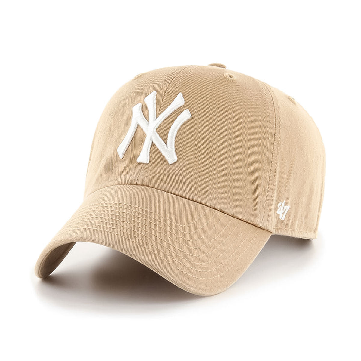 ’47 BRAND New York Yankees - CLEAN UP KHAKI 【14751183 47A B-RGW17GWS-KHA】