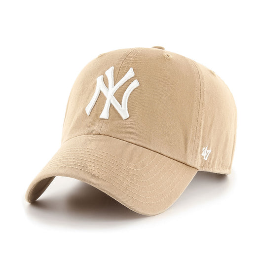 ’47 BRAND New York Yankees - CLEAN UP KHAKI 【14751183 47A B-RGW17GWS-KHA】