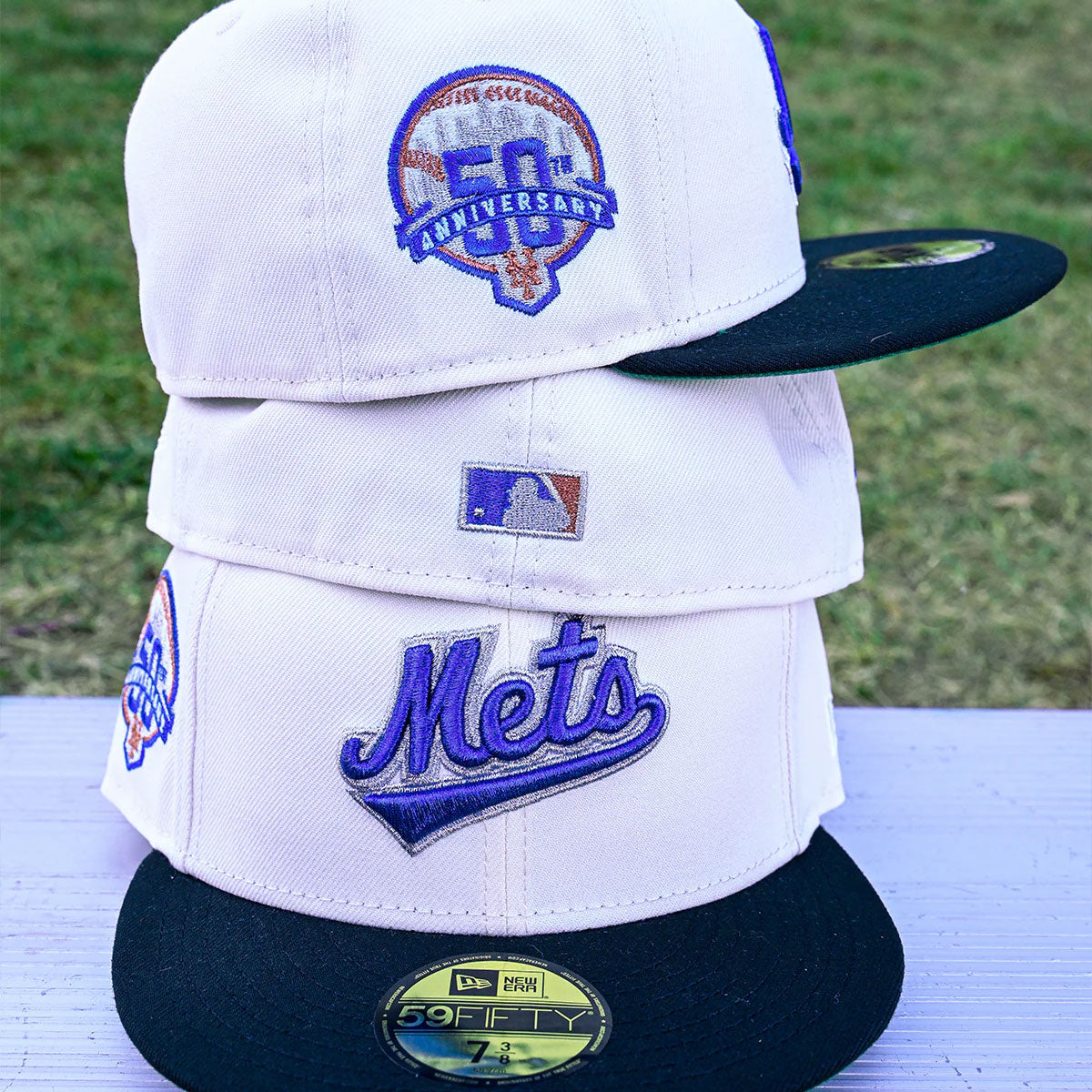 New York Mets - 59Fifty 50th Anniversary Chrome White/Black