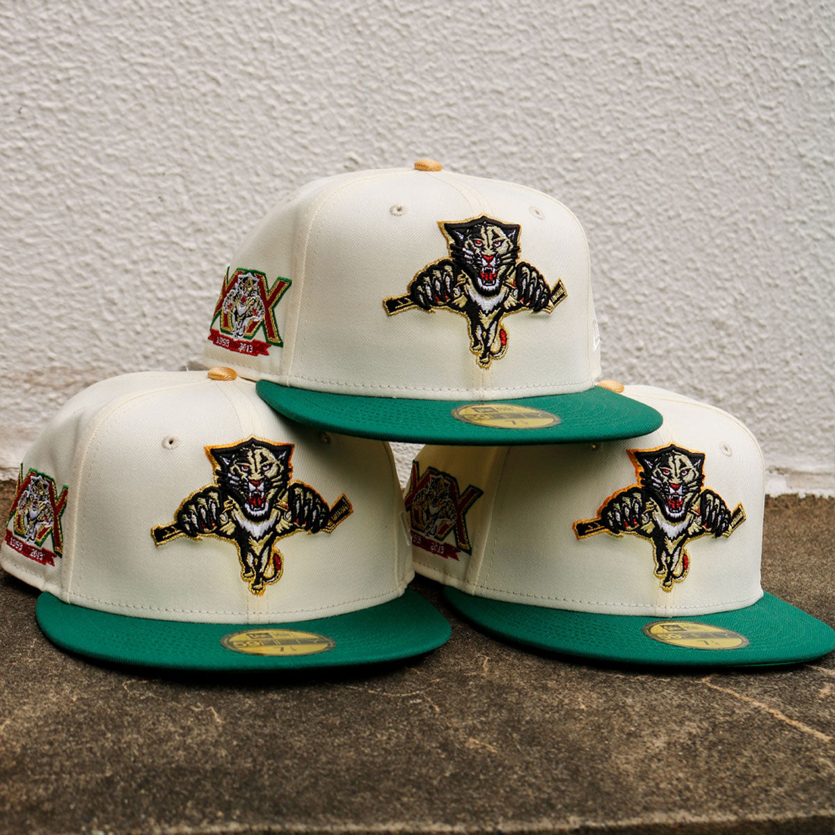 TY MATHIS NEW ERA - Florida Panthers 59FIFTY 20th Anniv. Chrome White/Green