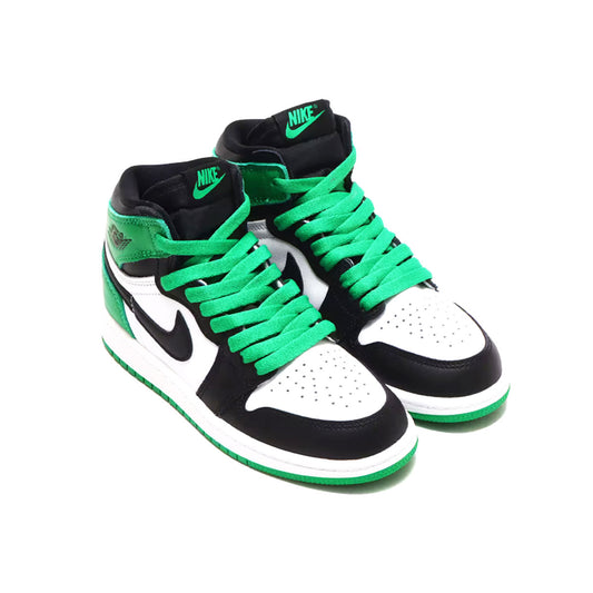 NIKE AIR JORDAN 1 RETRO HIGH OG GS BLACK / LUCKY GREEN - WHITE Nike Air Jordan 1 Retro High OG GS "Black / Lucky Green - White" [FD1437-031]