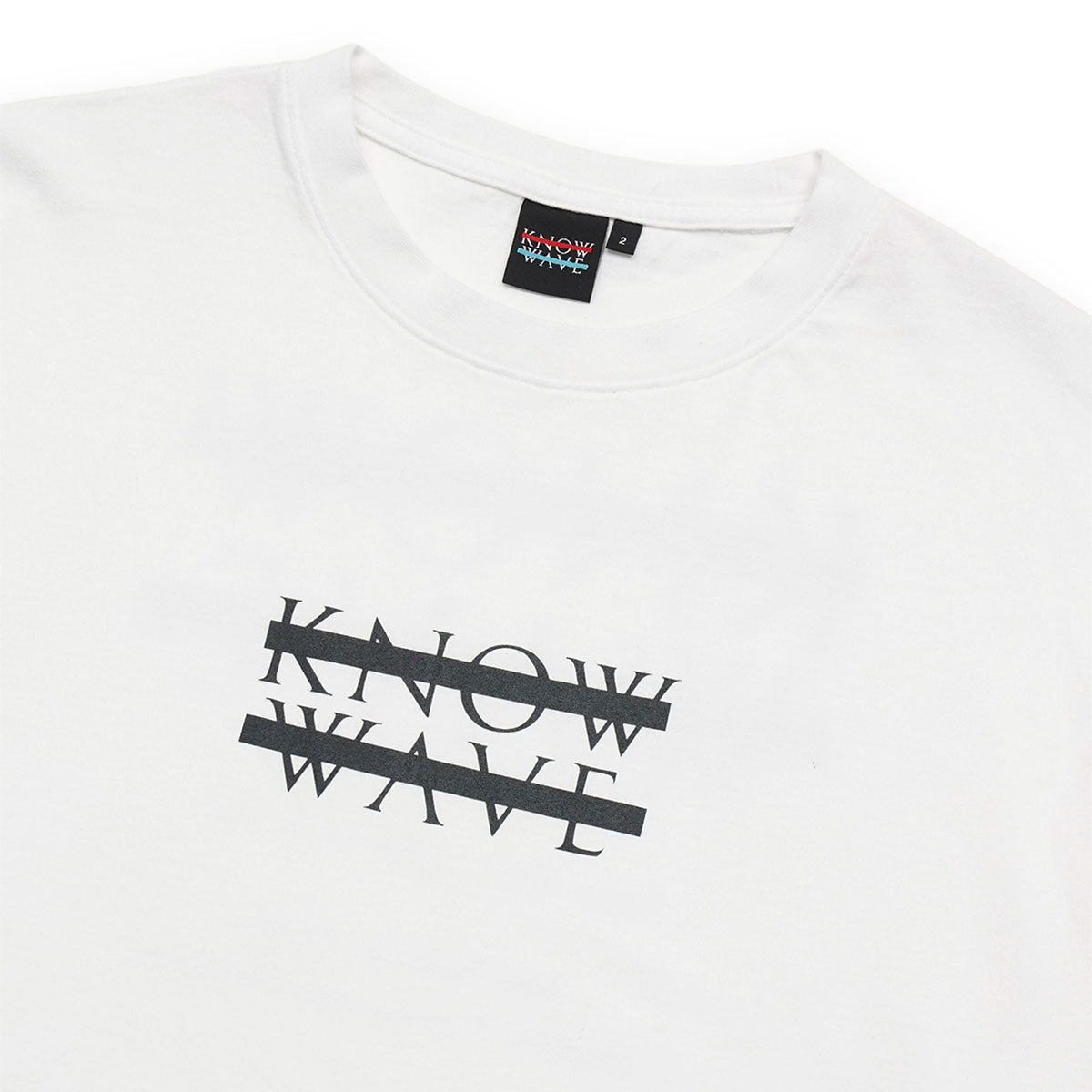 KNOW WAVE ARCHIVE LOGO T-SHIRTS BLACK/WHITE/RED Archive logo T-shirt Black/White/Red [KNT081m]