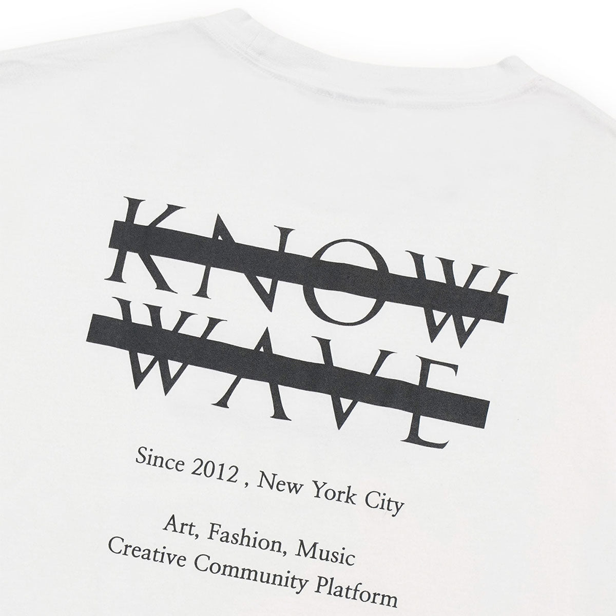 KNOW WAVE ARCHIVE LOGO T-SHIRTS BLACK/WHITE/RED Archive logo T-shirt Black/White/Red [KNT081m]