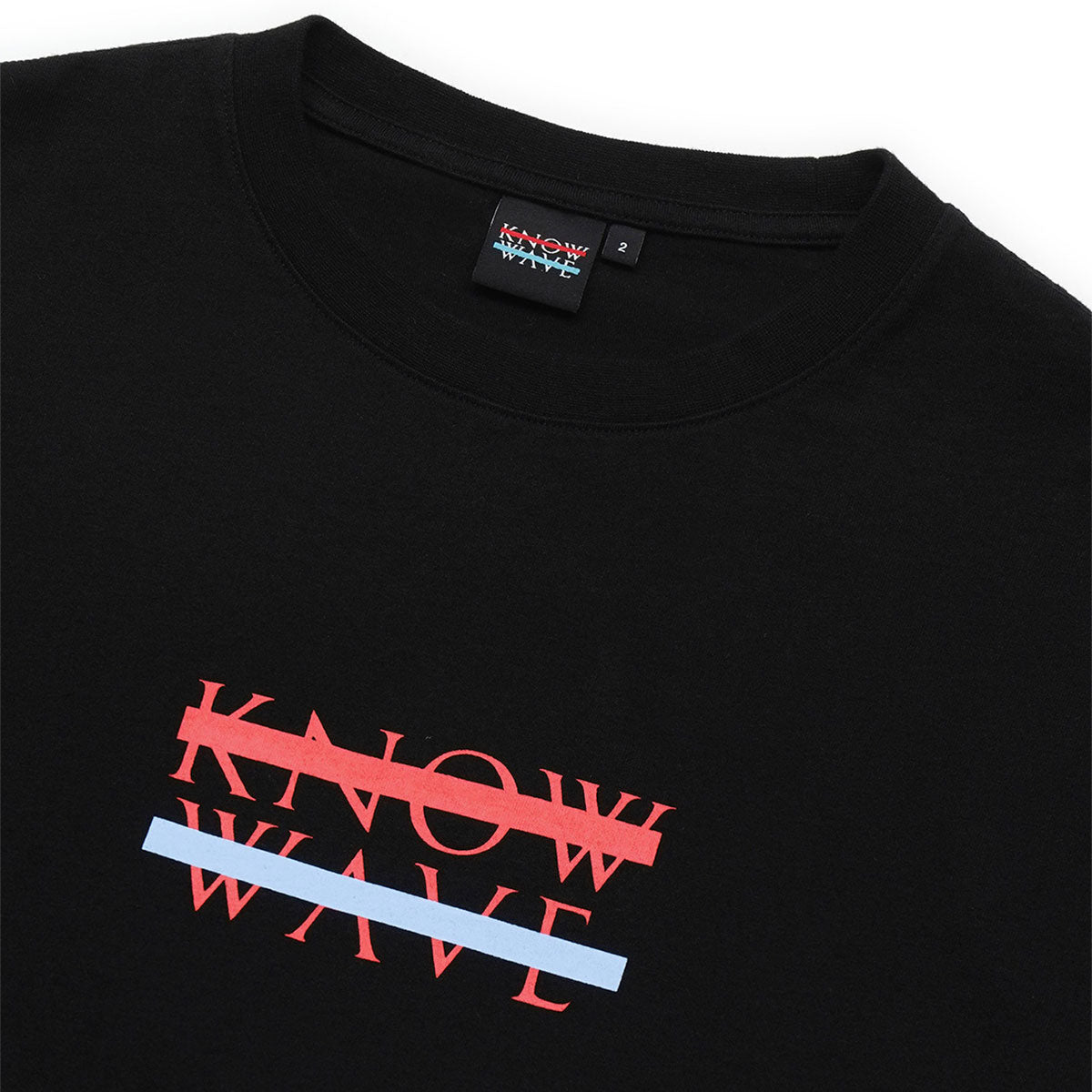 KNOW WAVE ARCHIVE LOGO T-SHIRTS BLACK/WHITE/RED Archive logo T-shirt Black/White/Red [KNT081m]