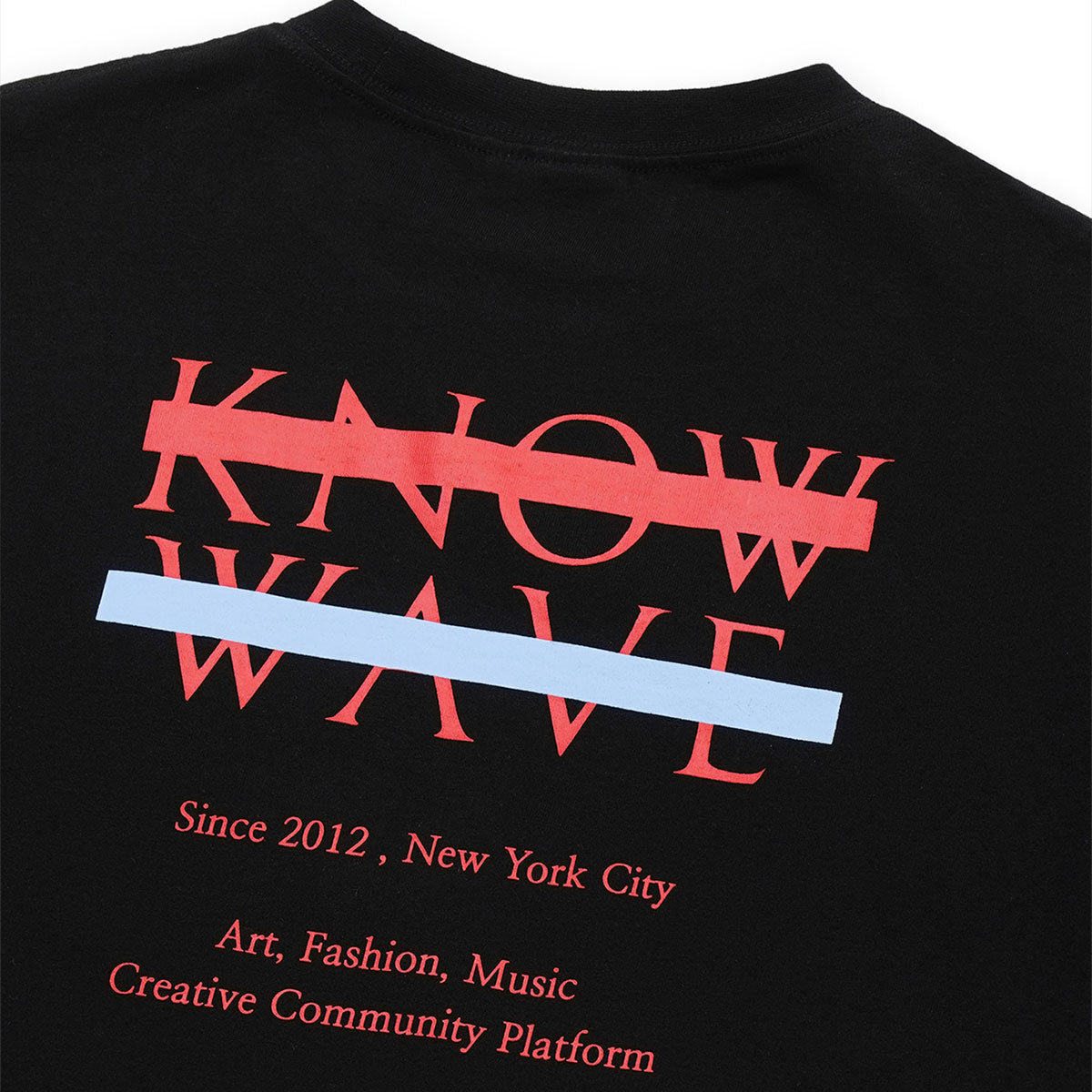 KNOW WAVE ARCHIVE LOGO T-SHIRTS BLACK/WHITE/RED Archive logo T-shirt Black/White/Red [KNT081m]