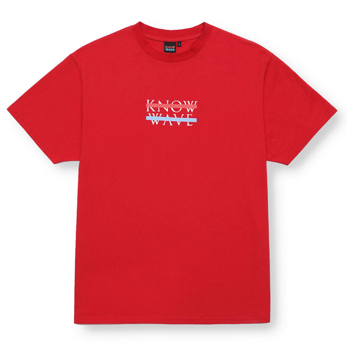 KNOW WAVE ARCHIVE LOGO T-SHIRTS BLACK/WHITE/RED Archive logo T-shirt Black/White/Red [KNT081m]