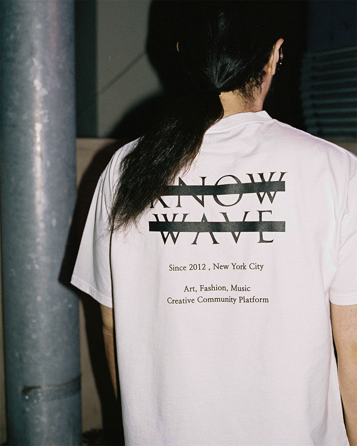 KNOW WAVE ARCHIVE LOGO T-SHIRTS BLACK/WHITE/RED Archive logo T-shirt Black/White/Red [KNT081m]