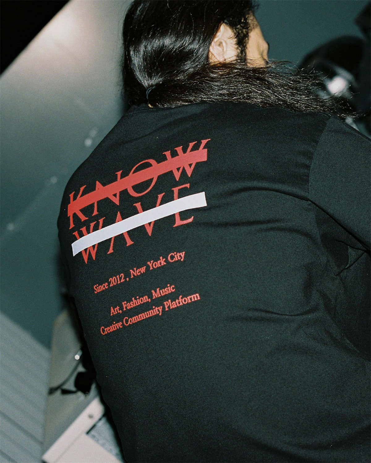 KNOW WAVE ARCHIVE LOGO T-SHIRTS BLACK/WHITE/RED Archive logo T-shirt Black/White/Red [KNT081m]