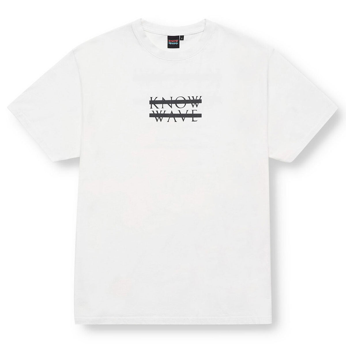 KNOW WAVE ARCHIVE LOGO T-SHIRTS BLACK/WHITE/RED Archive logo T-shirt Black/White/Red [KNT081m]