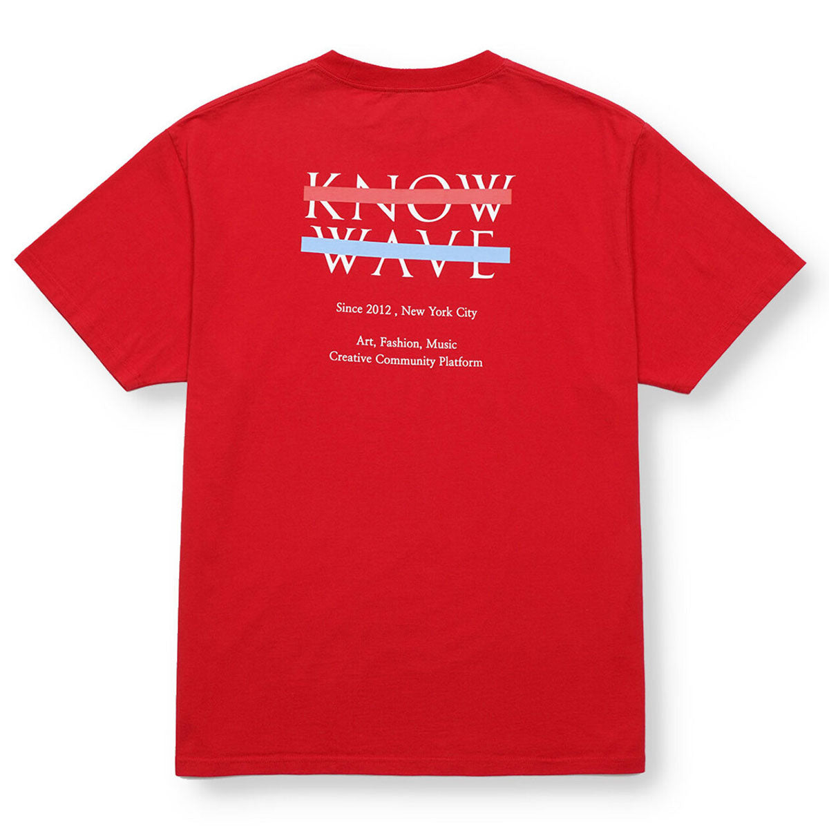 KNOW WAVE ARCHIVE LOGO T-SHIRTS BLACK/WHITE/RED Archive logo T-shirt Black/White/Red [KNT081m]