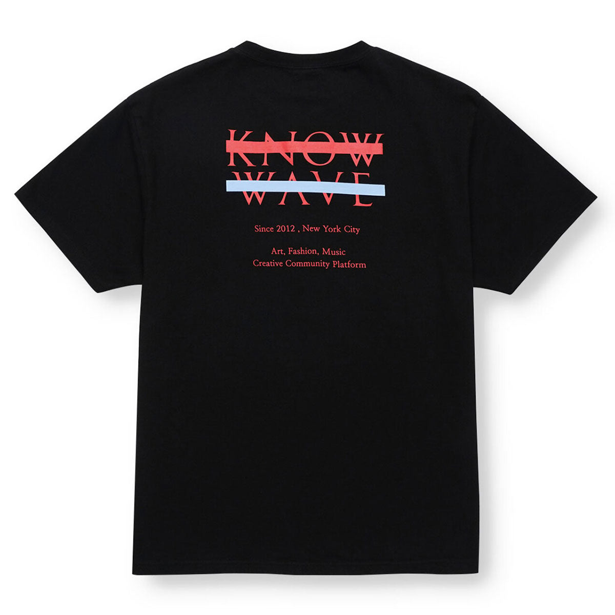 KNOW WAVE ARCHIVE LOGO T-SHIRTS BLACK/WHITE/RED Archive logo T-shirt Black/White/Red [KNT081m]