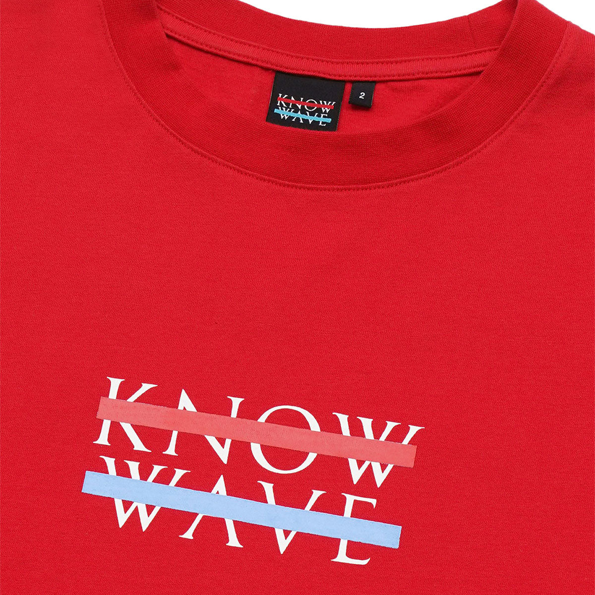 KNOW WAVE ARCHIVE LOGO T-SHIRTS BLACK/WHITE/RED Archive logo T-shirt Black/White/Red [KNT081m]