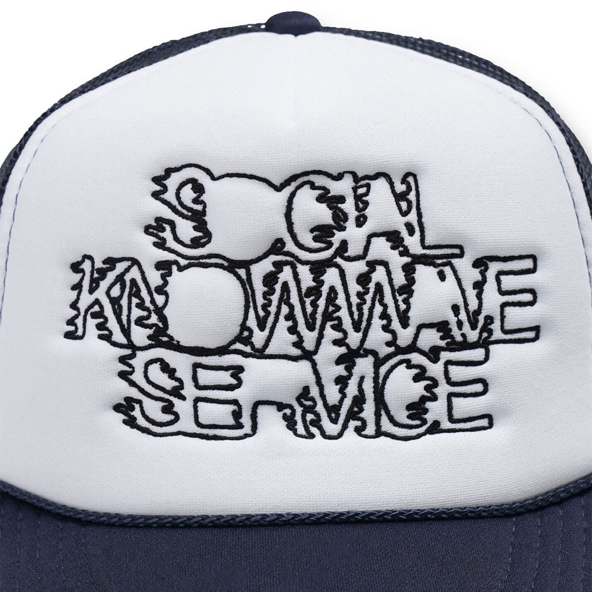 KNOW WAVE ノウウェイブ SKS MESH CAP NAVY/SILVER ソーシャルノウウェイブサービス メッシュキャップ ネイビー/シルバー【KNA079u】