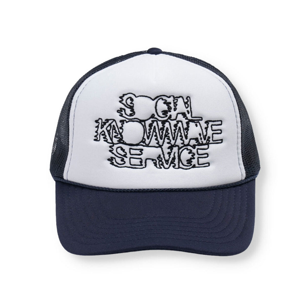 KNOW WAVE SKS MESH CAP NAVY/SILVER Social Know Wave Service Mesh Cap Navy/Silver [KNA079u]