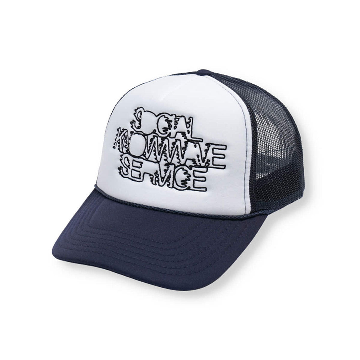 KNOW WAVE SKS MESH CAP NAVY/SILVER Social Know Wave Service Mesh Cap Navy/Silver [KNA079u]