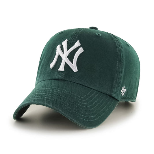 ’47 BRAND New York Yankees - CLEAN UP DARK GREEN 【14751187 47A B-RGW17GWS-DG】