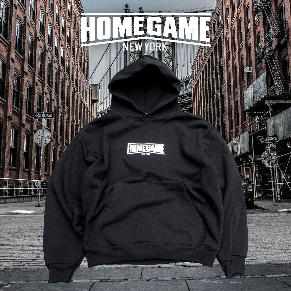 HOMEGAME - HOMEGAME NEW YORK HOODIE BLACK