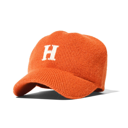 HOMEGAME - H LOGO 針織棒球帽 橘色