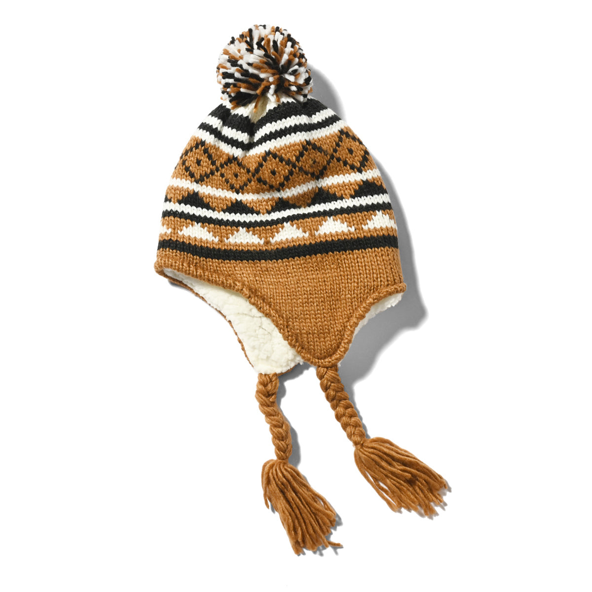 HOMEGAME - POM KNIT BEANIE NORDIC BROWN [HG231405]