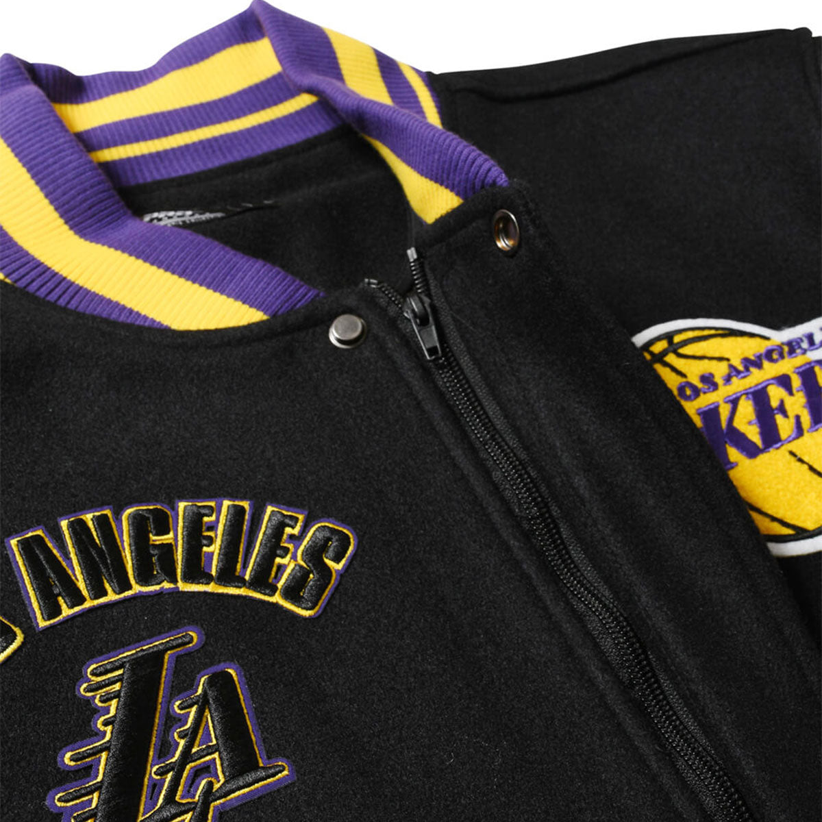 PRO STANDARD - Los Aangeles Lakers RETRO CLASSIC RIB WOOL VARSITY JACKET【BLL656005】