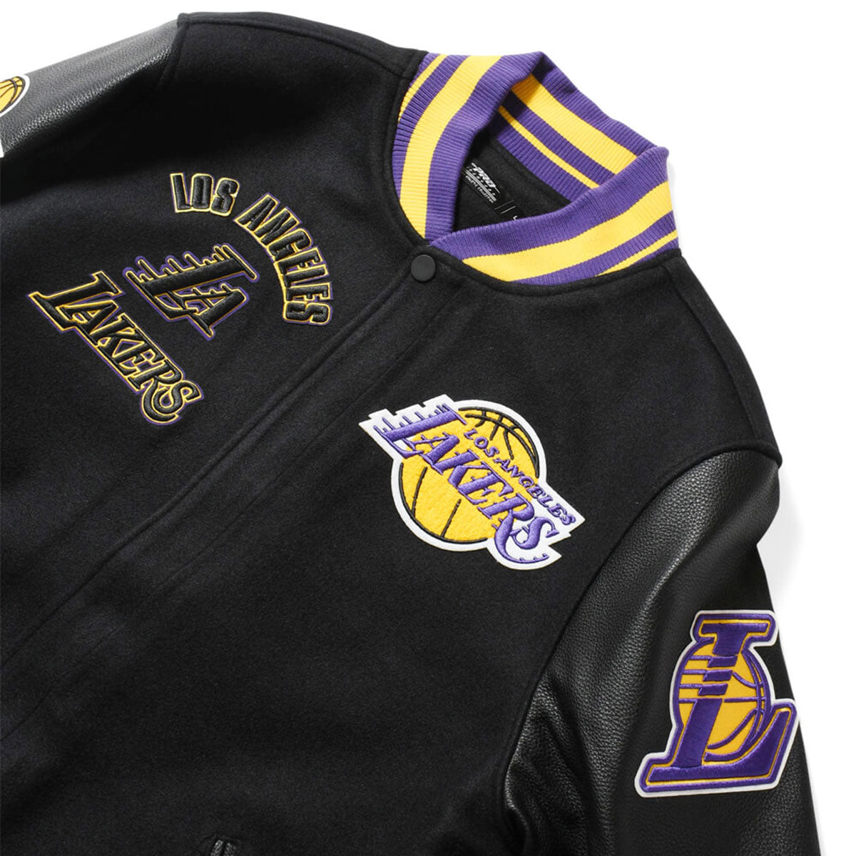 PRO STANDARD - Los Aangeles Lakers RETRO CLASSIC RIB WOOL VARSITY JACKET [BLL656005]