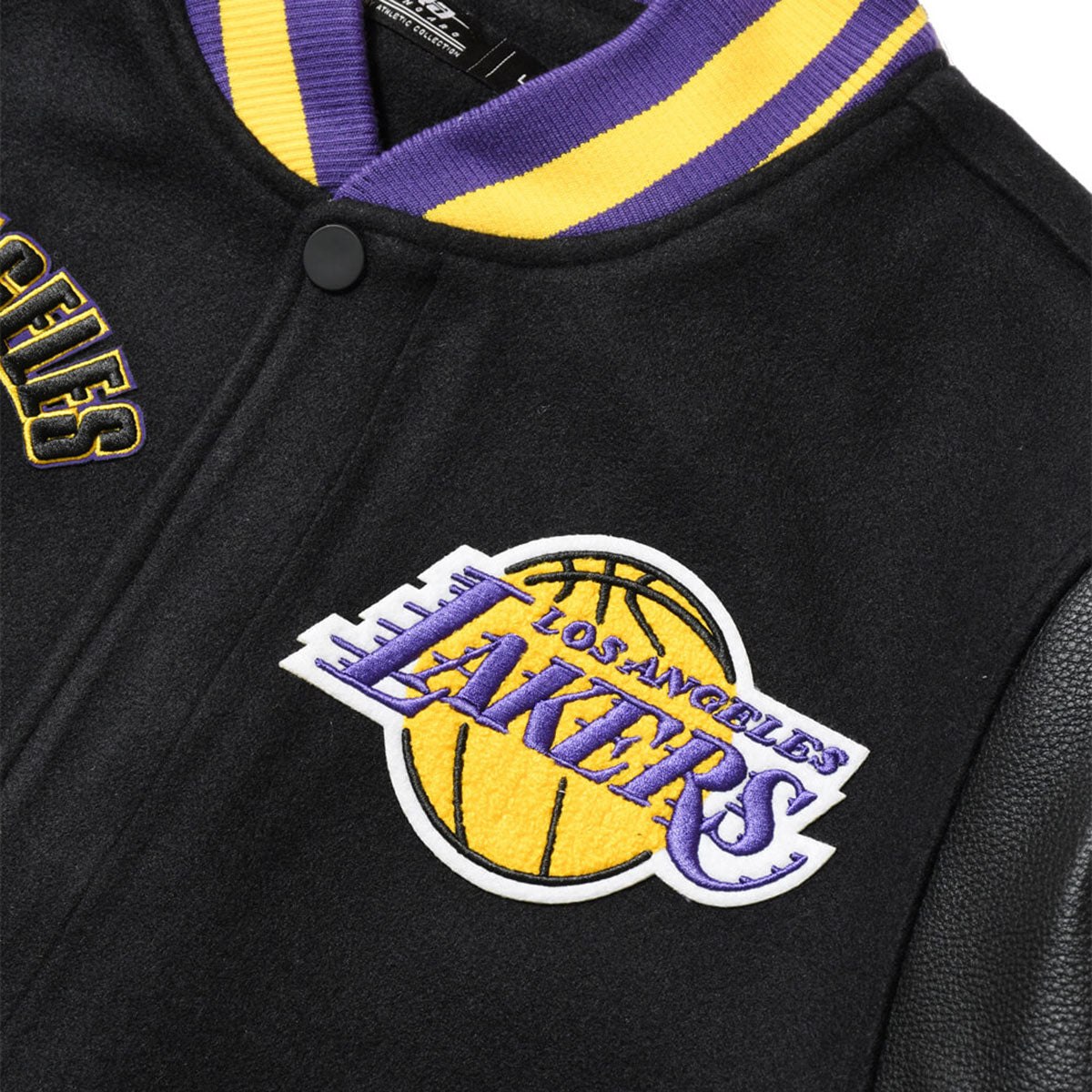 PRO STANDARD - Los Aangeles Lakers RETRO CLASSIC RIB WOOL VARSITY JACKET【BLL656005】