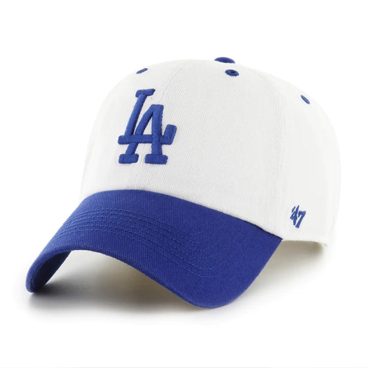 ’47 BRAND Los Angeles Dodgers - Double Header D 47 CLEAN UP WHT/RYL【WCDDM12HTS】