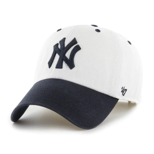 ’47 BRAND New York Yankees - Double Header D 47 CLEAN UP WHT/NVY【WCDDM17HTS】