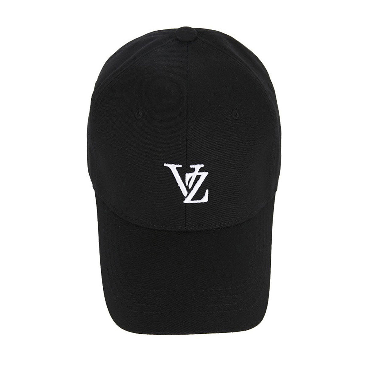 VARZAR - 3D MONOGRAM LOGO OVER FIT BALL CAP BLACK [VZR4-0002]