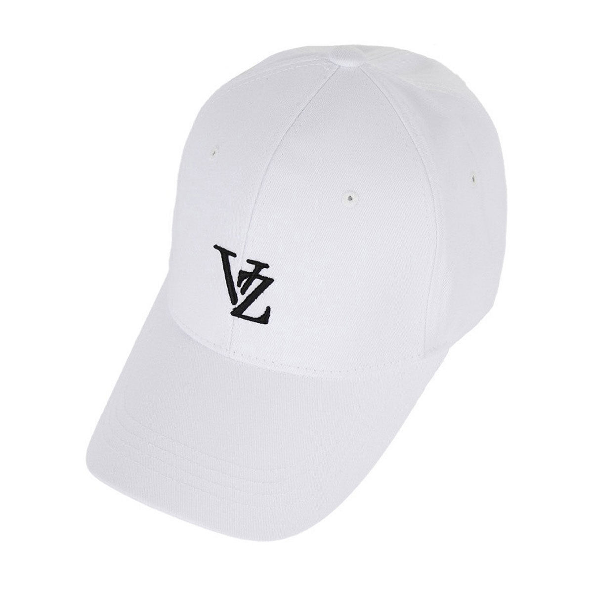 VARZAR - 3D MONOGRAM LOGO OVER FIT BALL CAP WHITE【VZR4-0002】